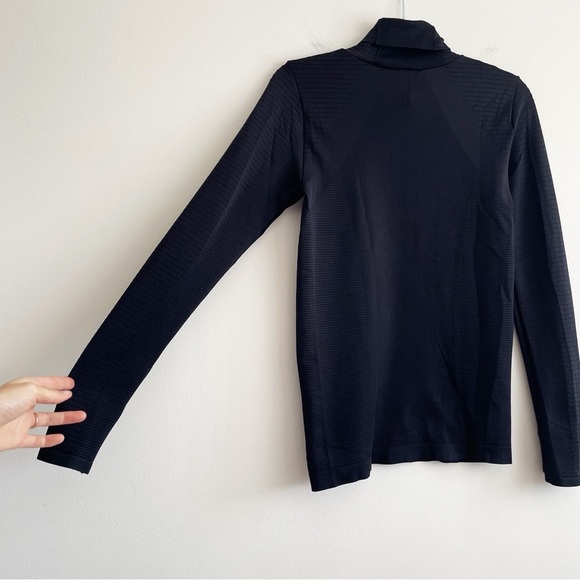 Athleta Flurry Blizzard Rib Turtleneck running performance base layer stretchy S - Picture 6 of 13